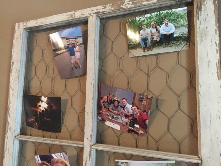 s 13 fun things you can do to show off your boxed up family photos, Repurpose window frames into wall decor