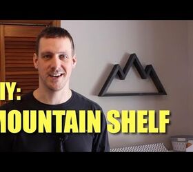 Tu guía fácil para hacer estanterías flotantes de bricolaje con forma de montaña