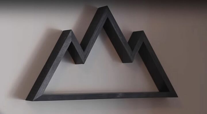 your easy guide to making diy floating shelves shaped like mountains, DIY Floating Mountain Shelves