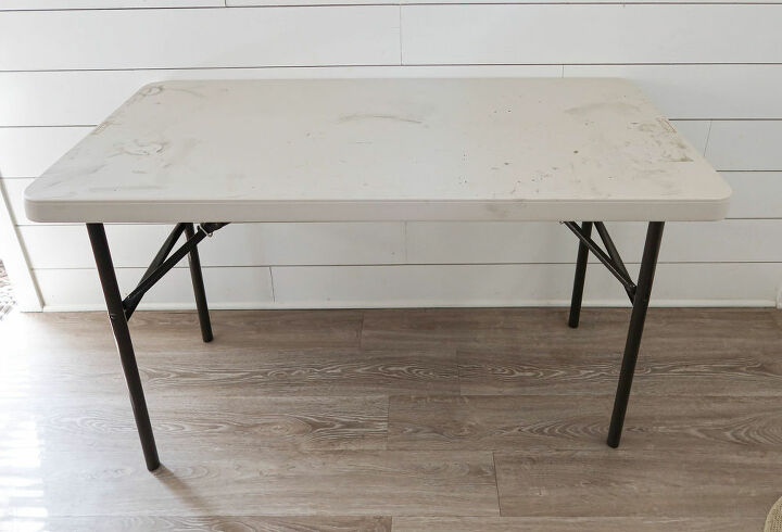 folding table makeover with retique it liquid wood