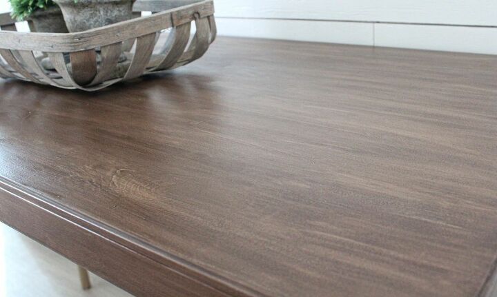 cambio de imagen de la mesa plegable con retique it liquid wood