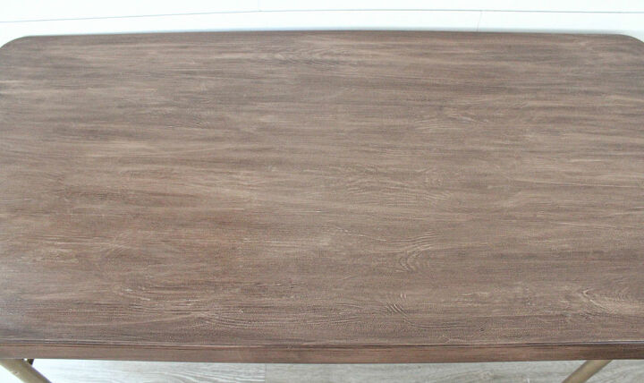 cambio de imagen de la mesa plegable con retique it liquid wood