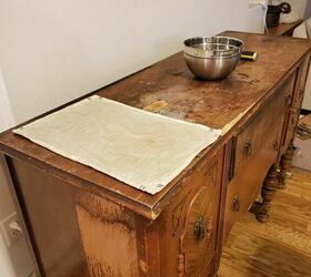refinished antique sideboard buffet