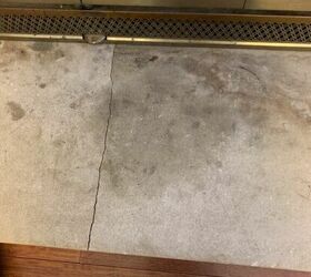 how can i repair a concrete ledge on fireplace paint