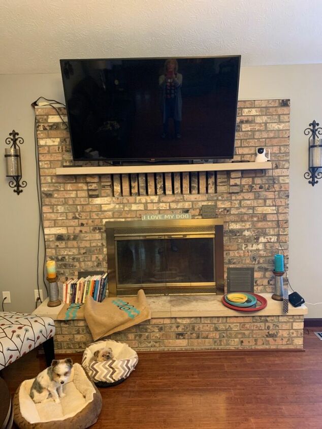 how can i repair a concrete ledge on fireplace paint