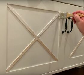 quick and easy farmhouse cabinet update, Paint