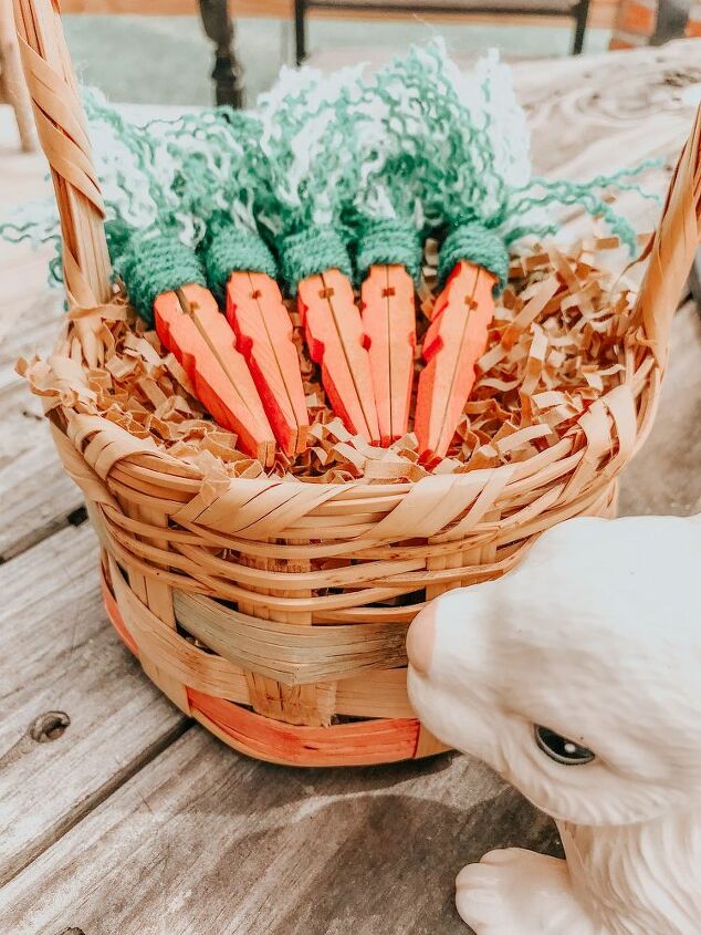 how to make clothespin carrots