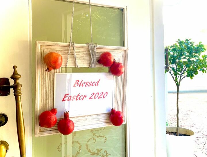 easter door decor 2020 no bunnies no eggs