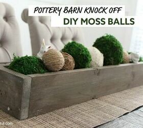 15 maneras elegantes de mejorar los artculos bsicos de las tiendas de dlar, Pottery Barn Knock Off DIY Moss Ball Dollar Tree