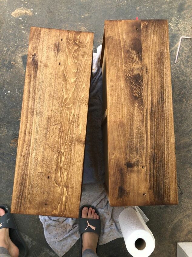 chapa de madera vs madera real dresser upcycle