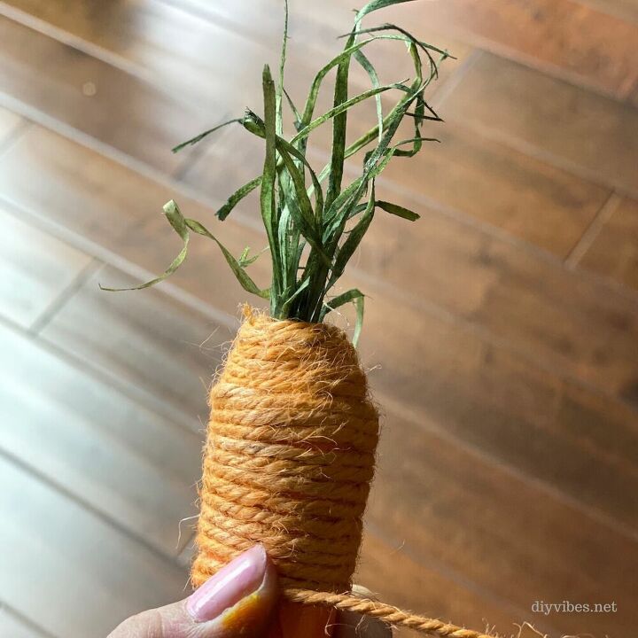 diy twine carrots