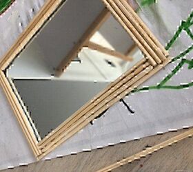 dollhouse reno, Glueing the skewers to the mirror
