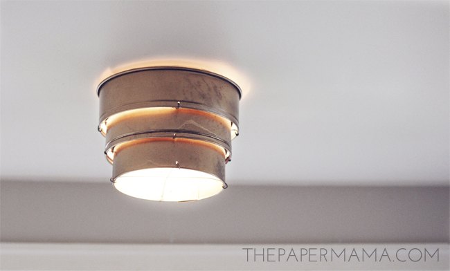 15 crazy creative ways to reuse old pots and pans around your home, Turn springform cake pans into a tiered lamp shade
