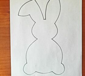easter bunny outline