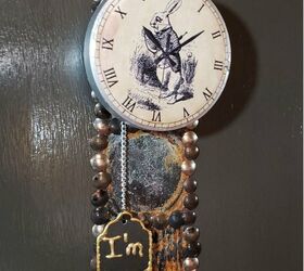 Alice in Wonderland Decor – Craft Room Makeover - Faux Pocket Watch