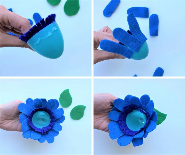 easy plastic egg flowers
