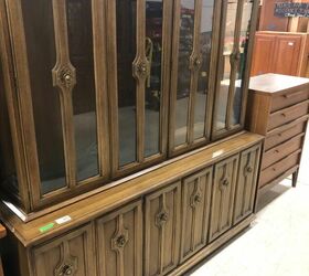outdated buffet to up cycled dresser hutch, Outdated buffet