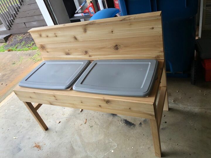 q how do i weather proof and keep bees away from sand box