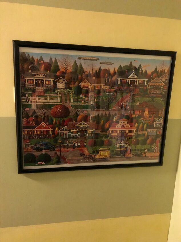 how to save and hang a jigsaw puzzle with next to no glue no frame, A puzzle I framed a year ago