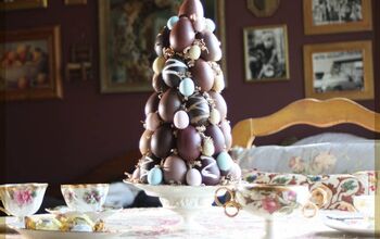 Centro de Dulces de Pascua - Huevos de imitación de chocolate y pastel