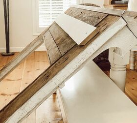 She found an old mantel and stood it in her dining room for a breathtaking update