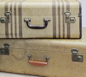 vintage suitcase makeover idea