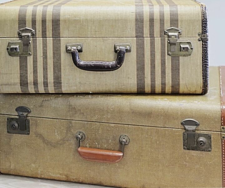 reutiliza una maleta vintage para la decoracion de tu casa