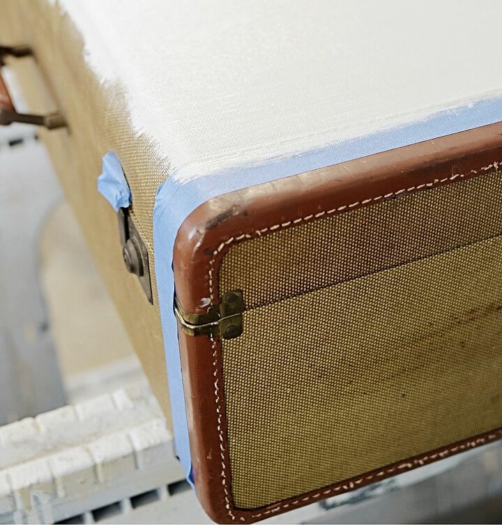 vintage suitcase makeover idea