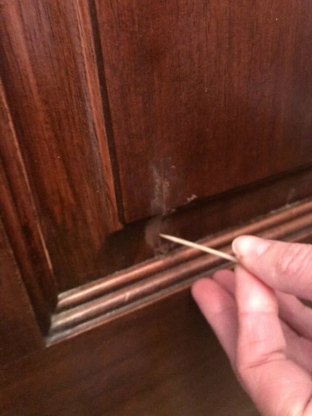 how to easily repair hairline cracks in wood doors with wood putty