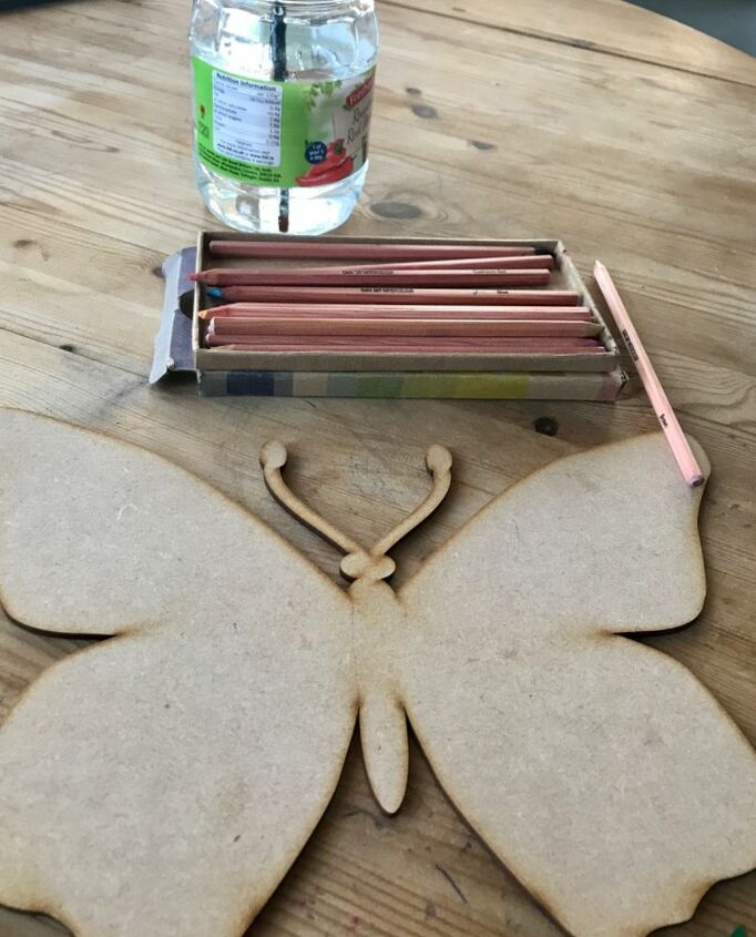 how to paint a beautiful big butterfly for your garden, Laser cut wooden butterfly