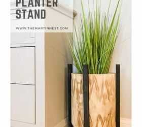 diy modern planter stand from scrap wood