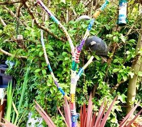 how to give a tree branch a whole new look for your garden, Painted branch