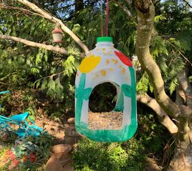 16 fun craft ideas you could do with your kids, This tasty milk jug bird feeder