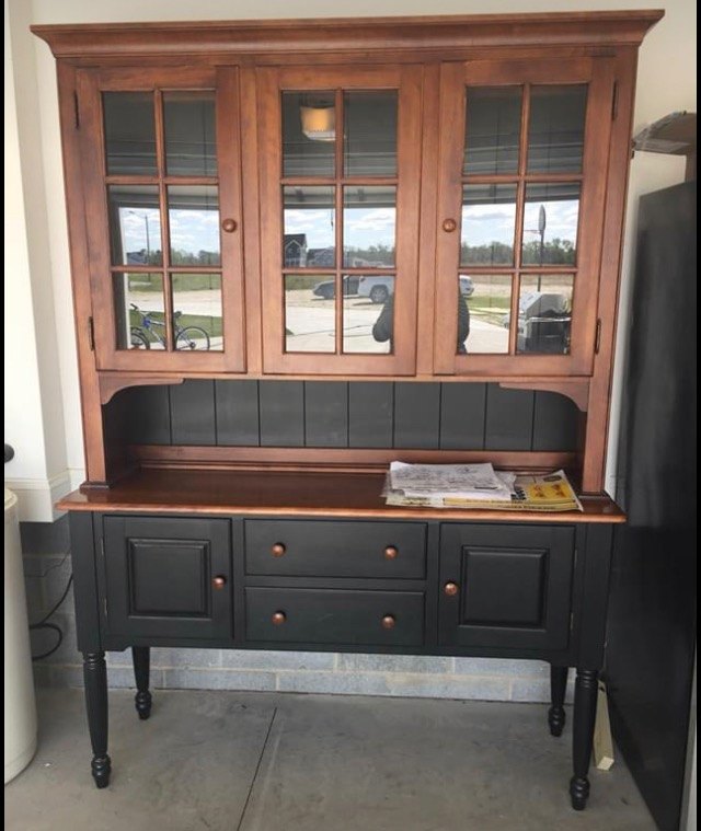 farmhouse hutch makeover