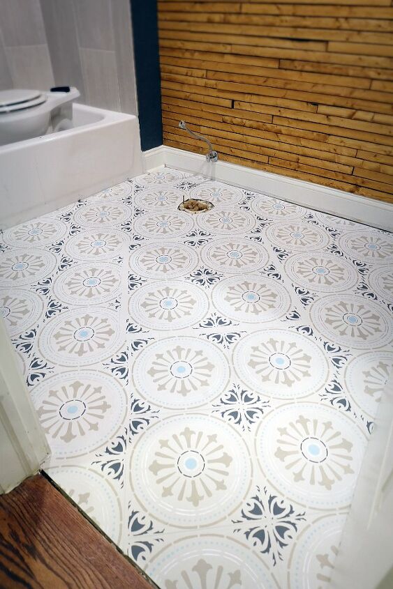 12 atualizaes criativas do piso do banheiro que voc pode fazer sem uma rena completa