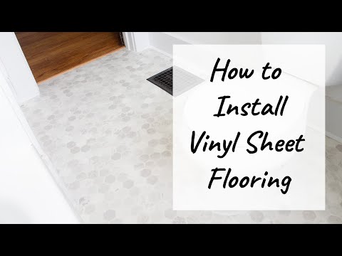 12 creative bathroom floor upgrades you can do without a full reno, Lay down vinyl sheet flooring