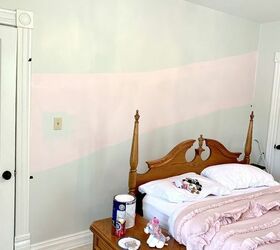modern whimsical accent wall with washi tape