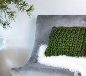 4 magnficas ideas de cojines diy para estilizar tu sof, Almohada de punto grueso