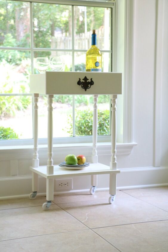 s grab an old drawer for these 4 upcycling ideas, Bar Cart DIY Using a Dresser Drawer