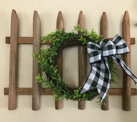 dollar store picket fence wall decor