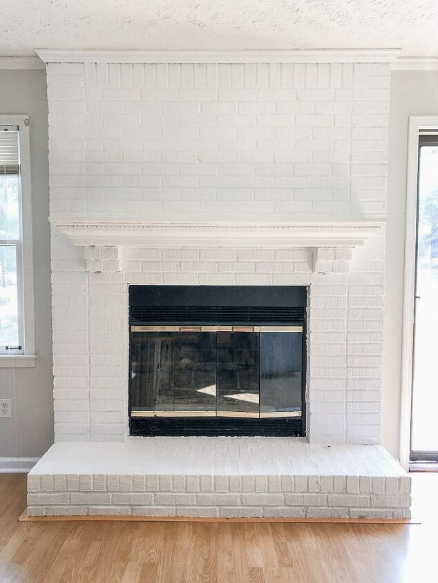 how to paint fireplace brick