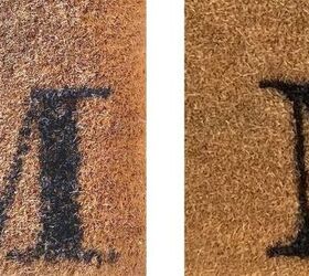 quick and simple coir doormat refresh, Before After