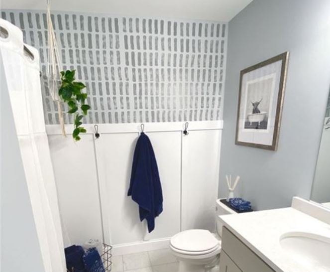 super simple and cheap diy accent sponge wall