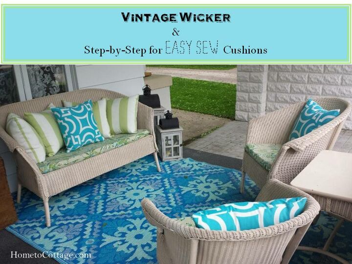simple cushions for wicker set
