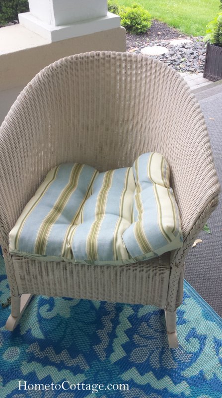 simple cushions for wicker set, This was the chair before