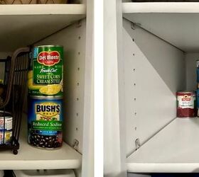 Organized my canned goods today. Our pantry is narrow, but deep