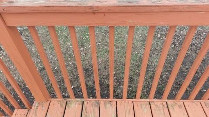 how to remove solid stain off deck spindles