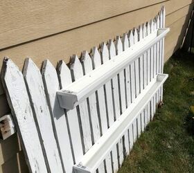 upcycled picket fence container garden