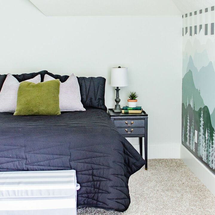 slat wall headboard with a twist