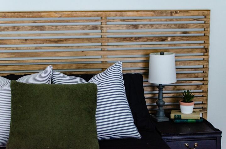 slat wall headboard with a twist